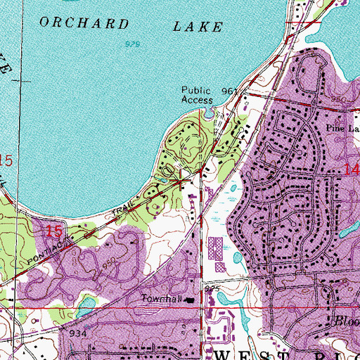 Topographic Map of Emmendorfer House Historical Marker, MI