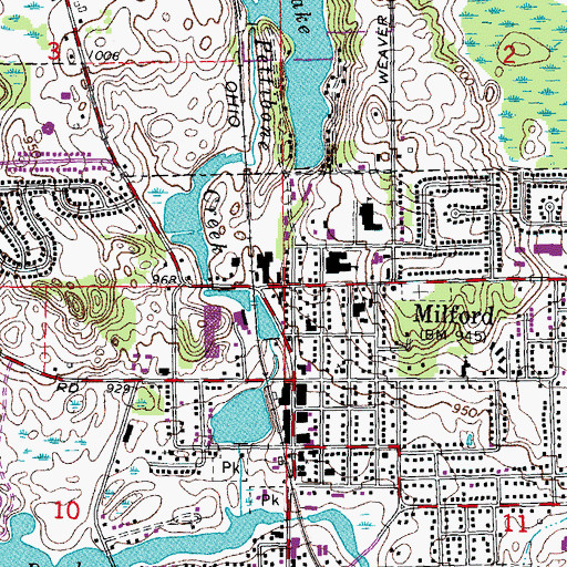 Topographic Map of Hibbard Tavern Historical Marker, MI