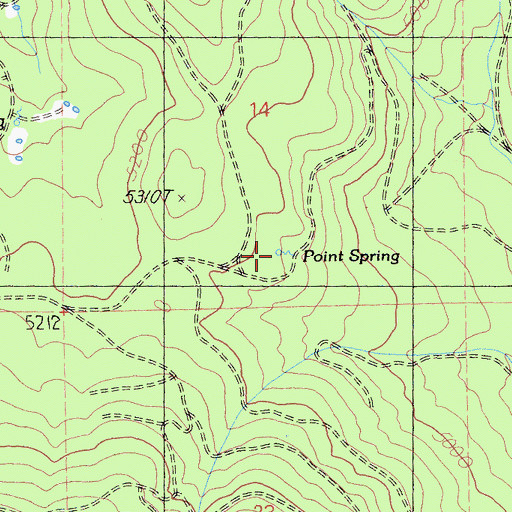 Topographic Map of Point Spring, CA