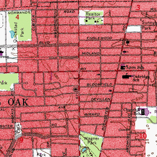 Topographic Map of Orson Starr Home Historical Marker, MI