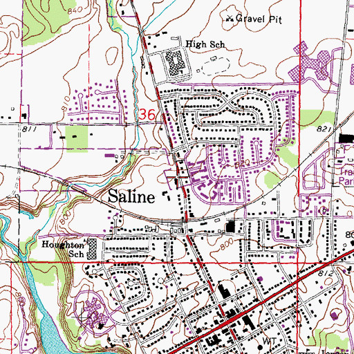 Topographic Map of Northstar Montessori School, MI