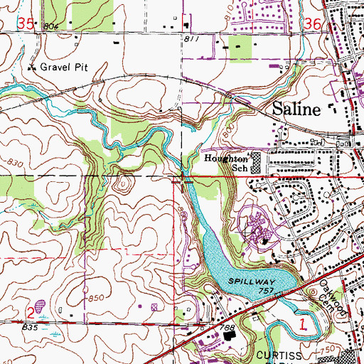 Topographic Map of Stonecliff Park, MI