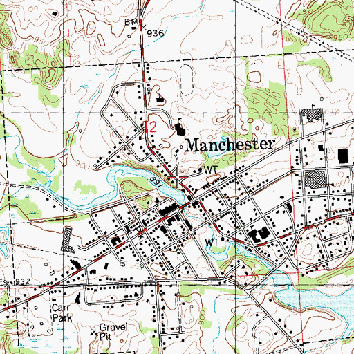 Topographic Map of Chi-Bro Park, MI