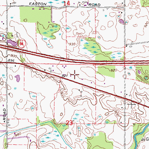 Topographic Map of Saint Vladimir Orthodox Church, MI