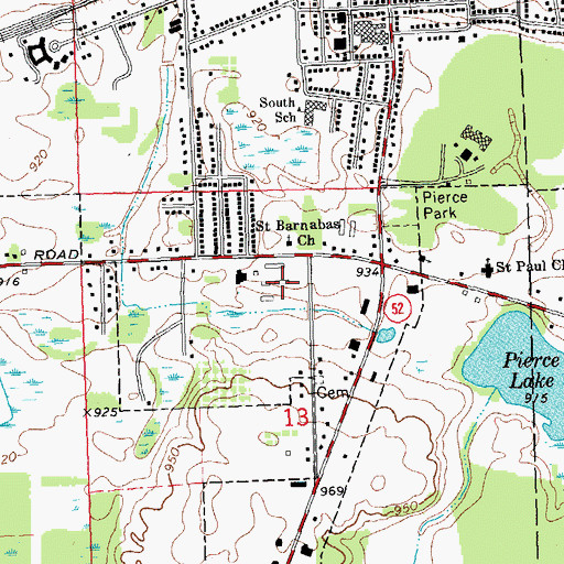 Topographic Map of Chelsea Community Fairgrounds, MI