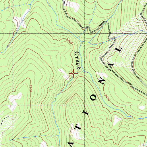 Topographic Map of Poker Creek, CA