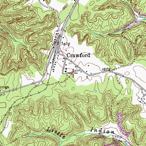 Topographic Map of LBJ & C Headstart Center, TN