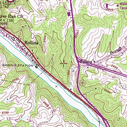 Topographic Map of McCrary-Madison Quarry, NC