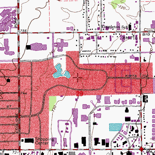 Topographic Map of Somerset Golf Course, MI
