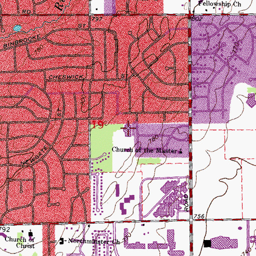 Topographic Map of Schroeder Elementary School, MI