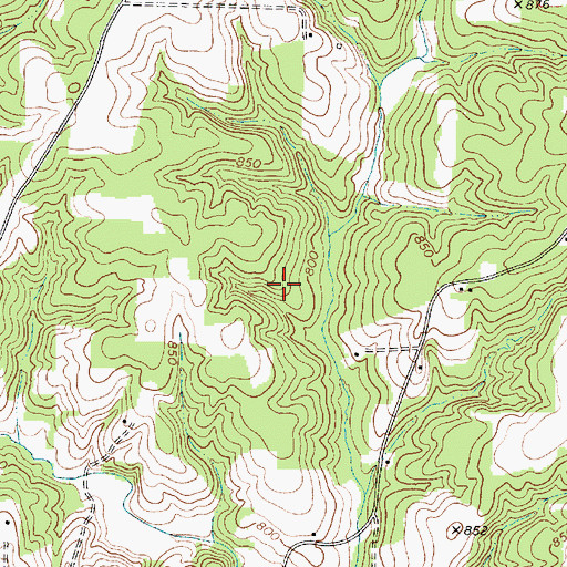 Topographic Map of Smith Grove Quarry, NC