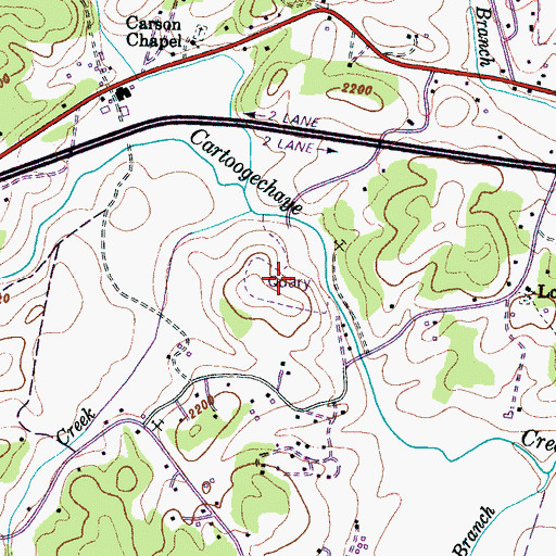 Topographic Map of Tubb Quarry, NC