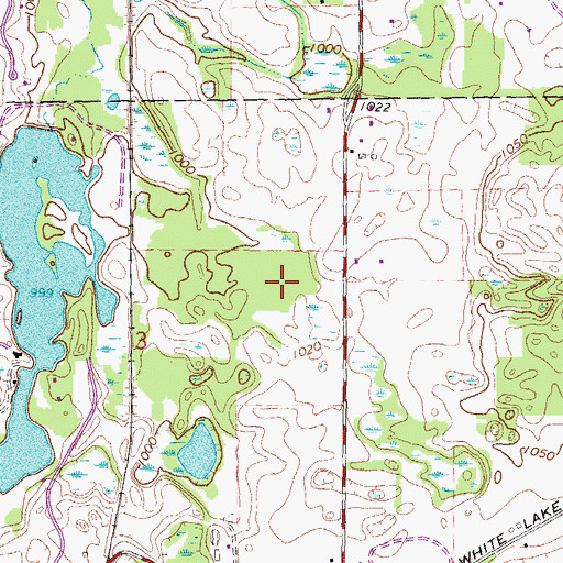 Topographic Map of Highland Oaks County Park, MI