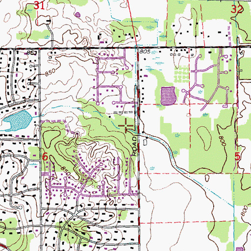 Topographic Map of Lloyd A Stage Nature Center, MI
