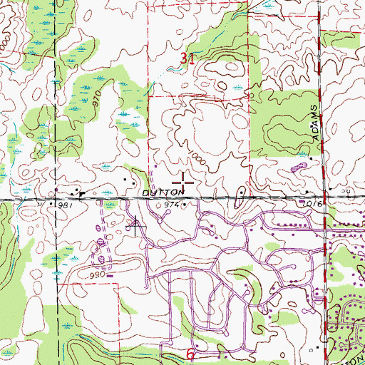 Topographic Map of Musson Elementary School, MI