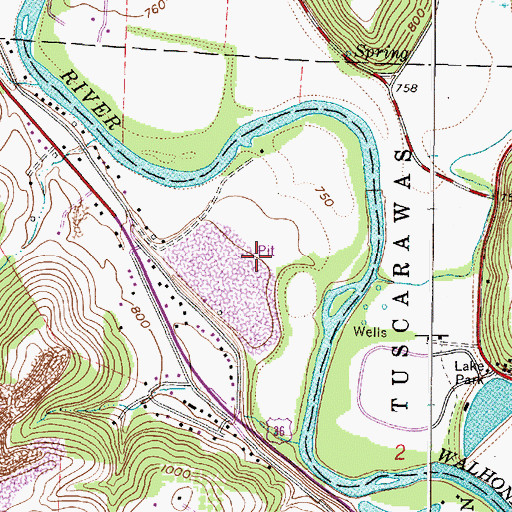 Topographic Map of Apache Number 1 Pit, OH