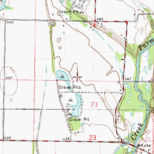 Topographic Map of Graysville Pit, IN