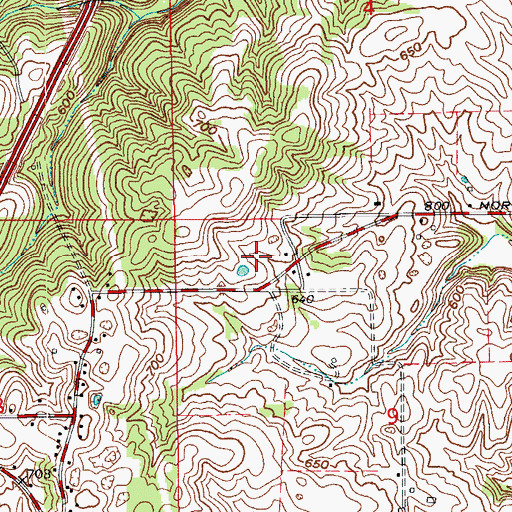 Topographic Map of Guthrie Quarry, IN