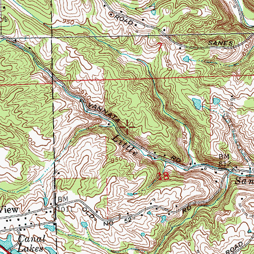 Topographic Map of Holzhause Stone Quarry, IN
