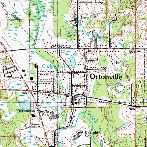 Topographic Map of Charles F Sherman Memorial Park, MI