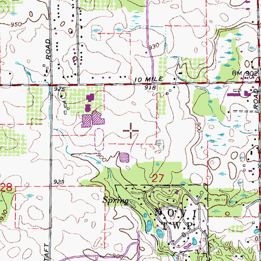 Topographic Map of Ella Mae Power Park, MI