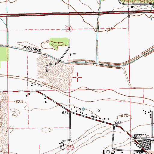Topographic Map of Kickapoo Stone Quarry, IN