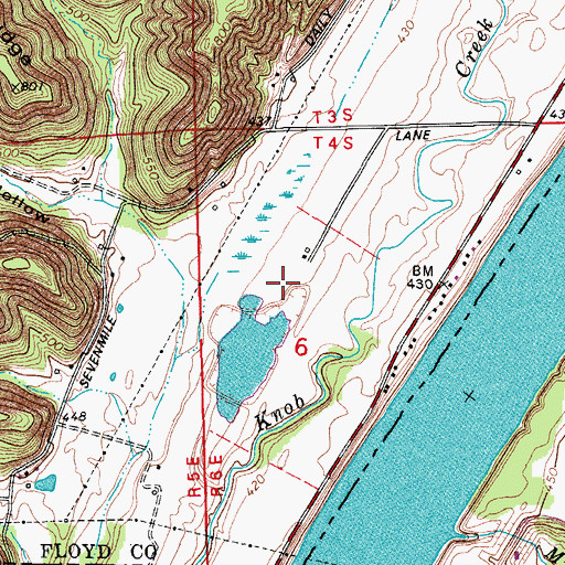 Topographic Map of Neely Pit Number 2, IN