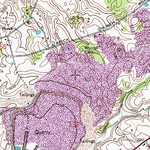 Topographic Map of Speed Quarry, IN