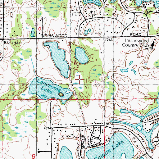 Topographic Map of Cole Station (historical), MI