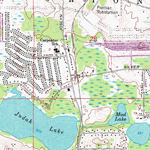 Topographic Map of Eames Station (historical), MI