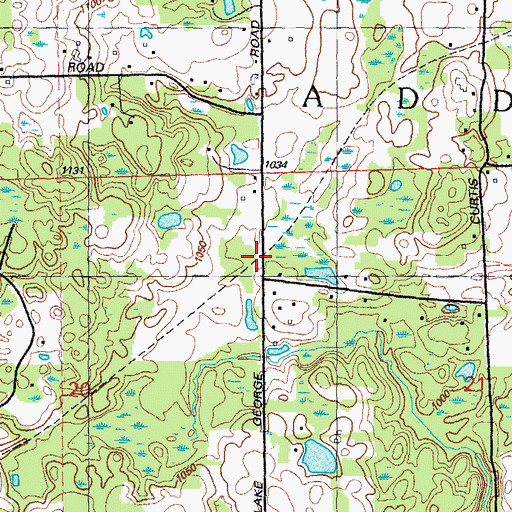Topographic Map of Shoup Station (historical), MI