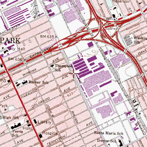 Topographic Map of Crystal Corporation Historical Marker (historical), MI