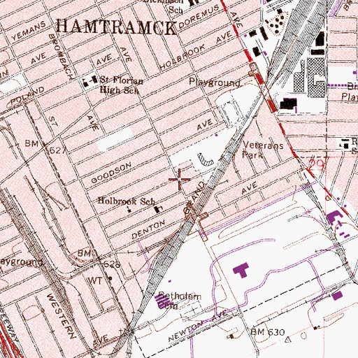 Topographic Map of Commandant's Quarters Historical Marker, MI