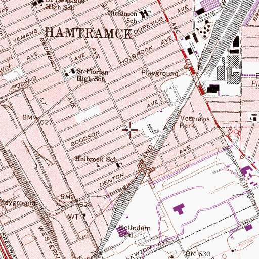 Topographic Map of Dodge Brothers Historical Marker, MI