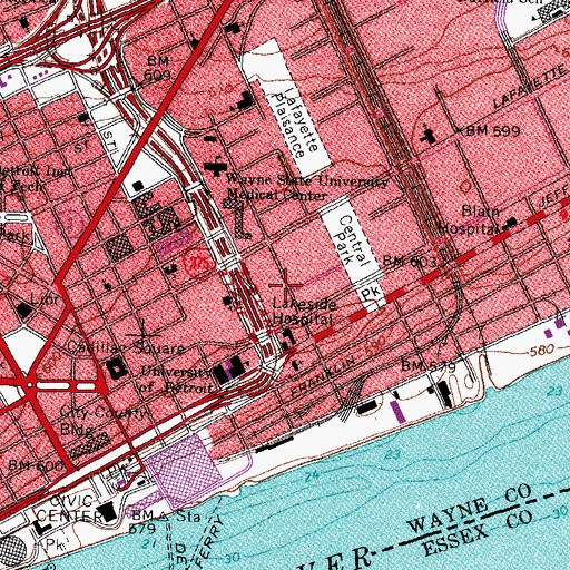 Topographic Map of Fannie Richards Homesite Historical Marker, MI