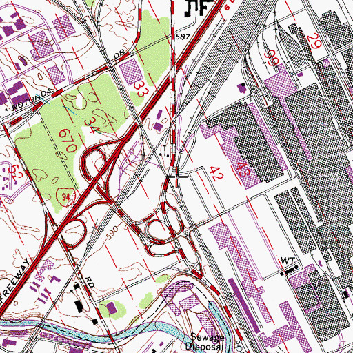 Topographic Map of Ford Rogue Plant Historical Marker, MI