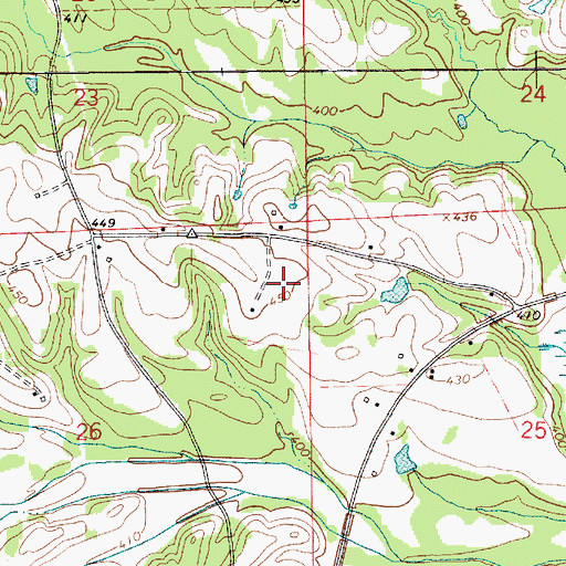 Topographic Map of Wiggins Farms, AL
