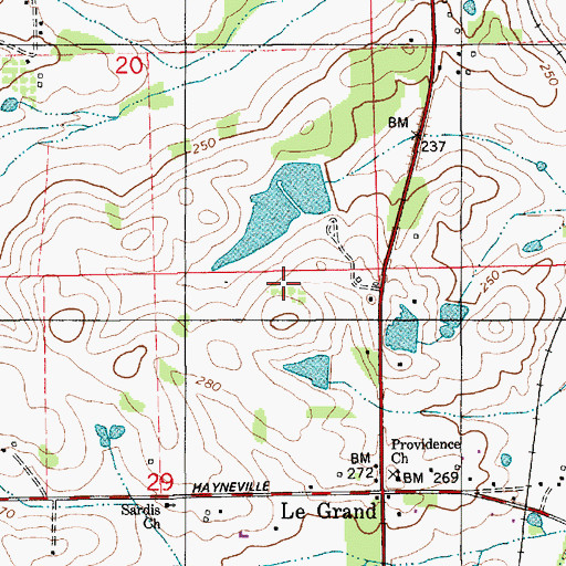 Topographic Map of Gormley Farm, AL