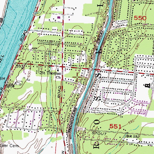 Topographic Map of Rucker-Stanton House Historical Marker, MI