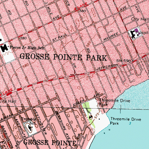 Topographic Map of Voigt on Public Education Historical Marker, MI