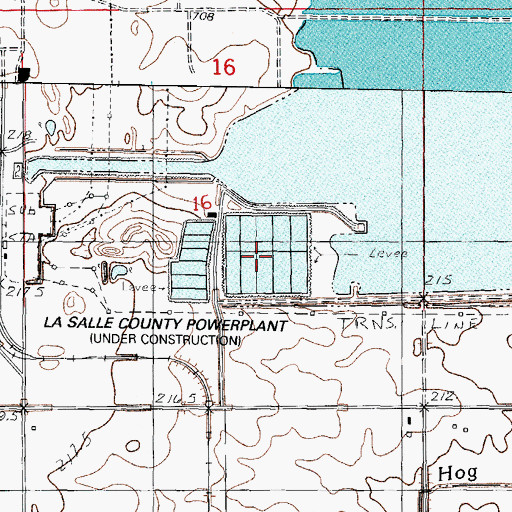 Topographic Map of LaSalle Fish Hatchery, IL