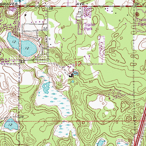 Topographic Map of Son Rise Community Church, FL