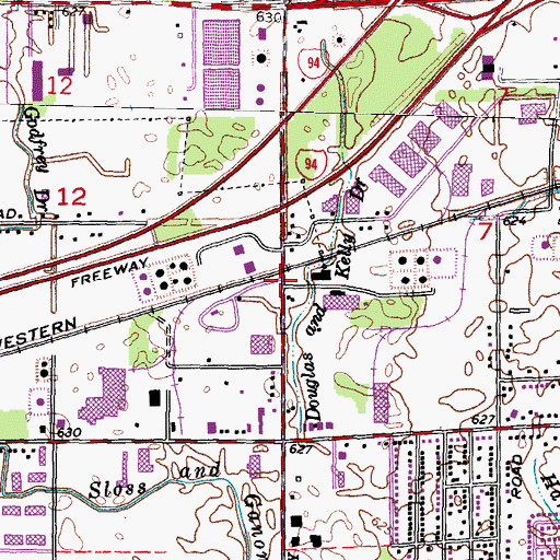 Topographic Map of Preston Post Office (historical), MI