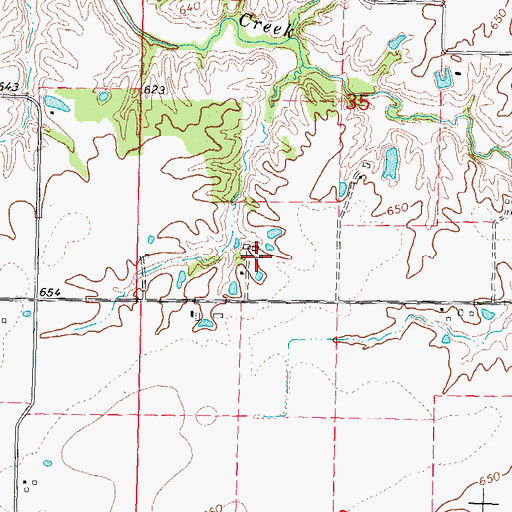 Topographic Map of Bolomey Pork Farm, IL