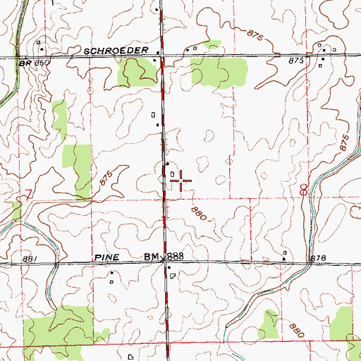 Topographic Map of Sudhoff Tree Farm, OH