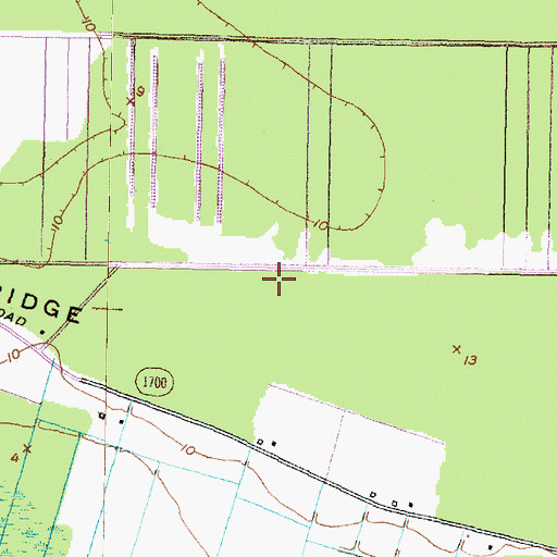 Topographic Map of Beech Ridge Pork Farm, NC