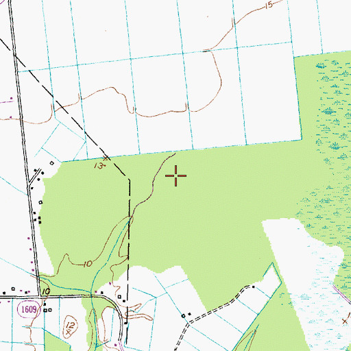 Topographic Map of Pungo Fisheries, NC