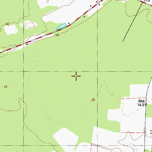 Topographic Map of Vanguard Farms, NC