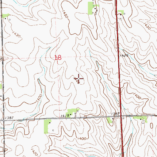 Topographic Map of Ysselstein Dairy, IA