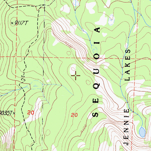 Topographic Map of Profile View, CA